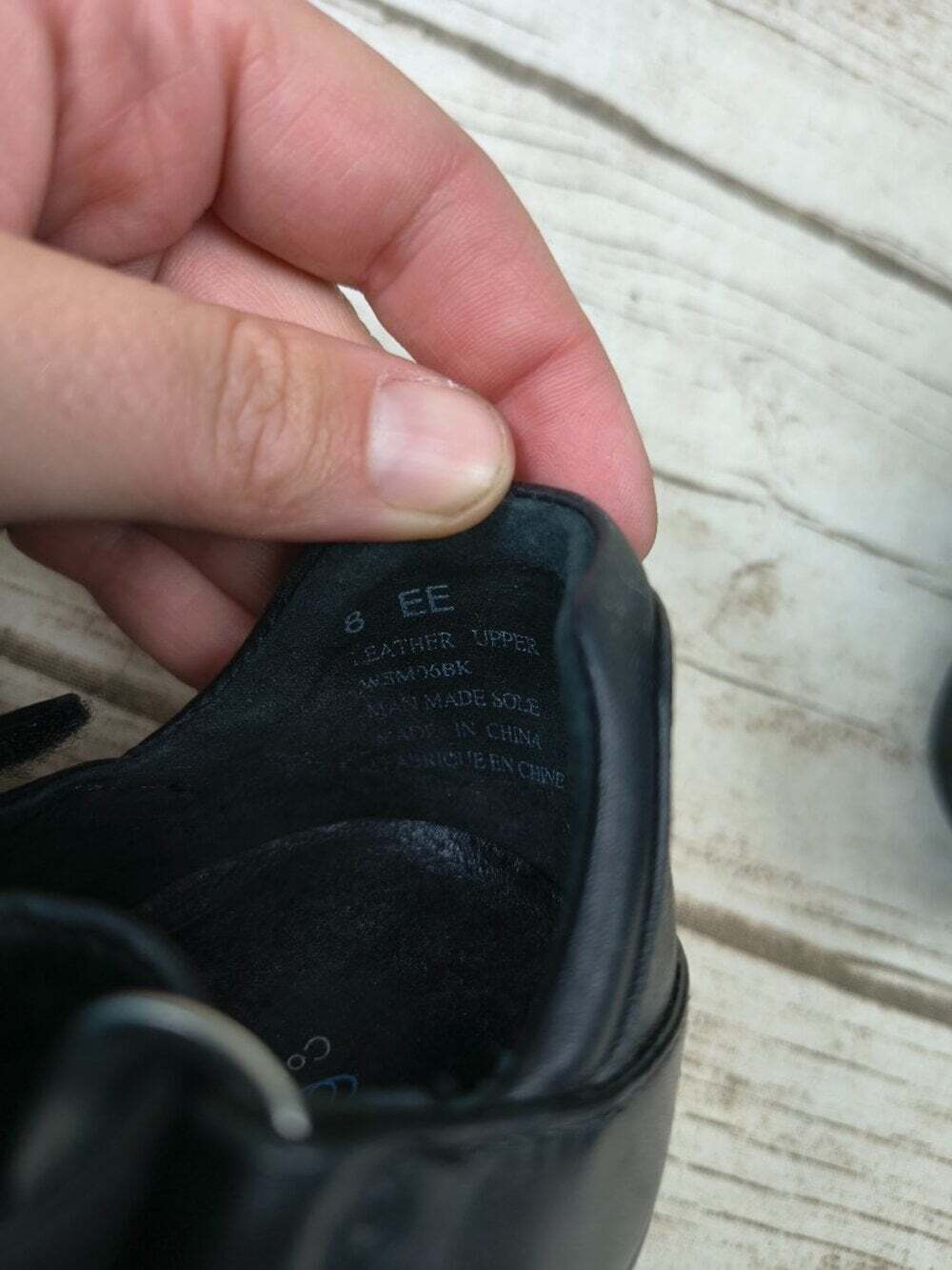 Aravon Black Leather Comfort Mary Jane Shoes Women’s Size 8 EE Extra Wide - Picture 9 of 11